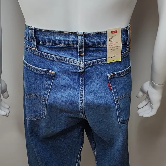 LEVI'S 511 / 505 BLUE JEANS 38X30, SLIM FIT LEVI’S FLEX